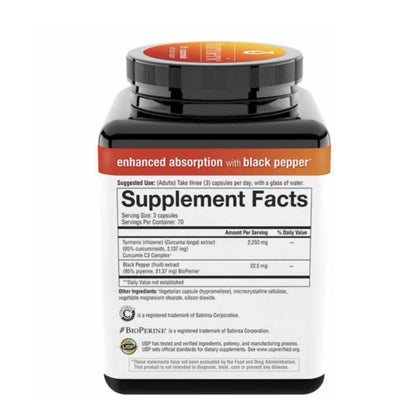 Turmeric Youtheory 2.250mg (210 cápsulas)