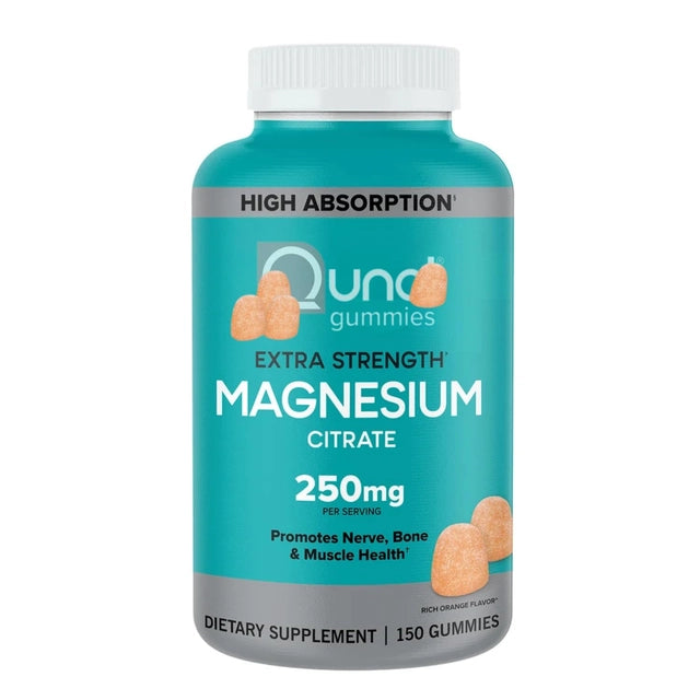 Citrato de Magnesio Qunol 250mg (150  gomitas)