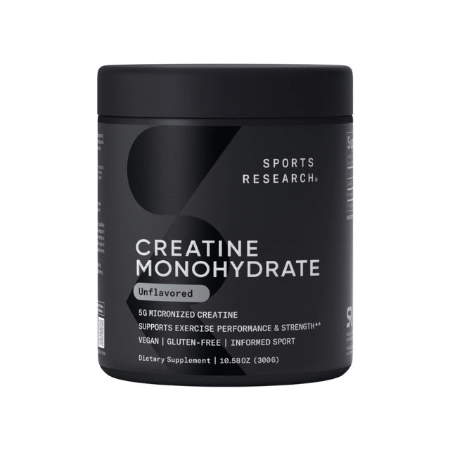 Creatina Monohidratada en polvo Sports Research (300 gramos)