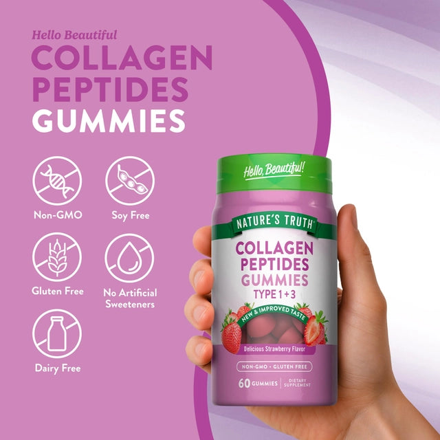 Colágeno Péptidos para Mujeres Nature's Truth (60 gomitas)
