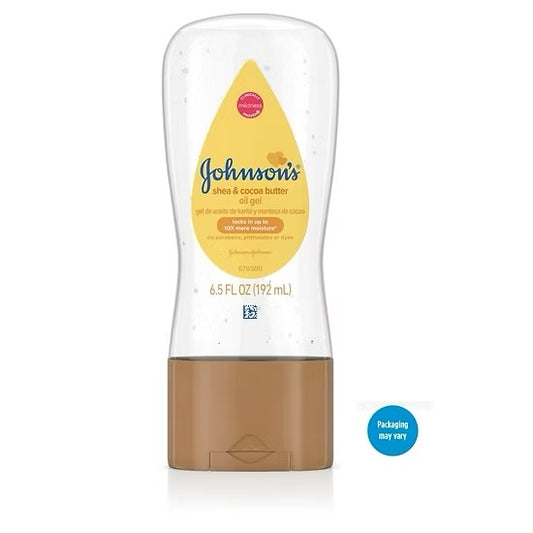 Aceite Corporal en gel con Manteca de Karité y Cacao Johnson's (192 ml)