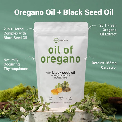 Aceite de Orégano Microingredients (300 cápsulas)