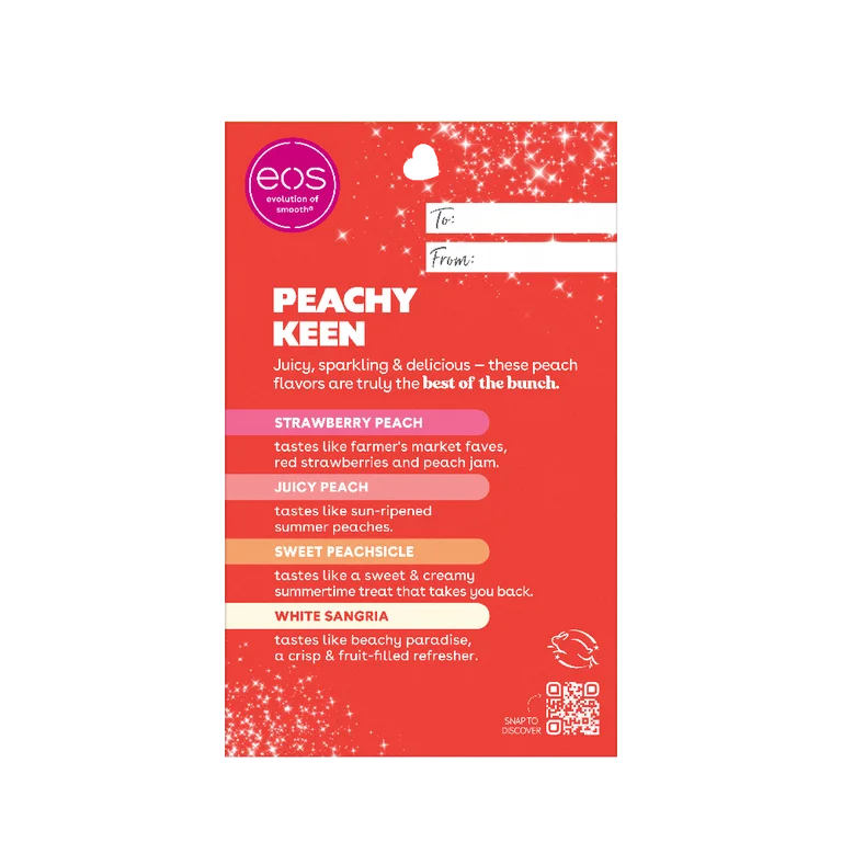Hidratante de Labios EOS Peachy Keen Lip Balm (4 Unidades)
