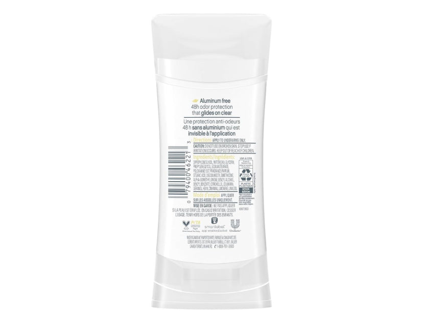 Desodorante Dove Cucumber & Green Tea 0% aluminio (74g)