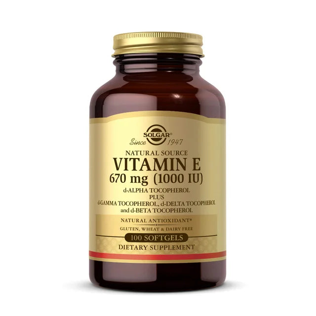 Vitamina E SOLGAR 670 mg (1000 UI)(100 cápsulas)