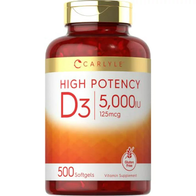 Vitamina D3 Carlyle 125mcg(5.000IU) (500 softgels)