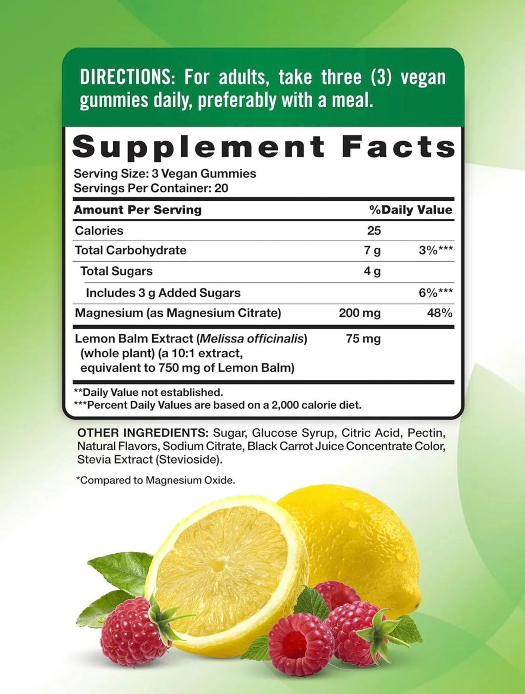 Citrato de Magnesio Nature's Truth 200mg (60 gomitas)