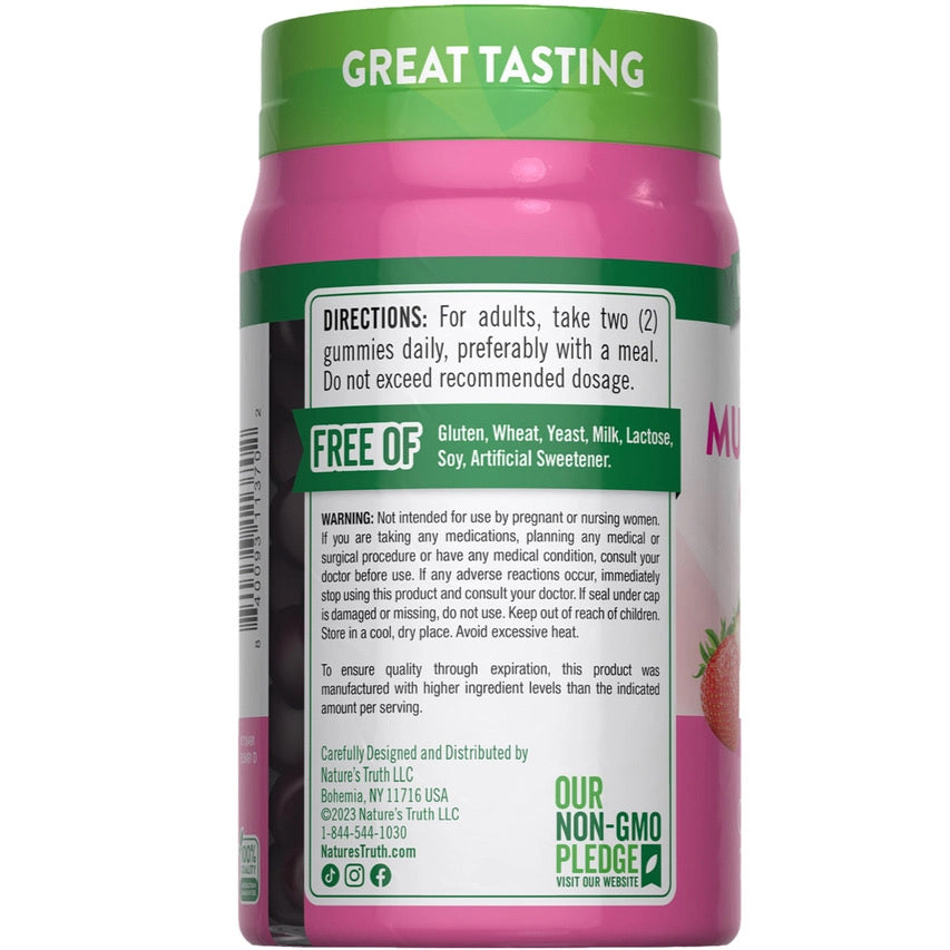Multivitamínico para Mujer con Colágeno y Biotina Nature's Truth (70 gomitas)