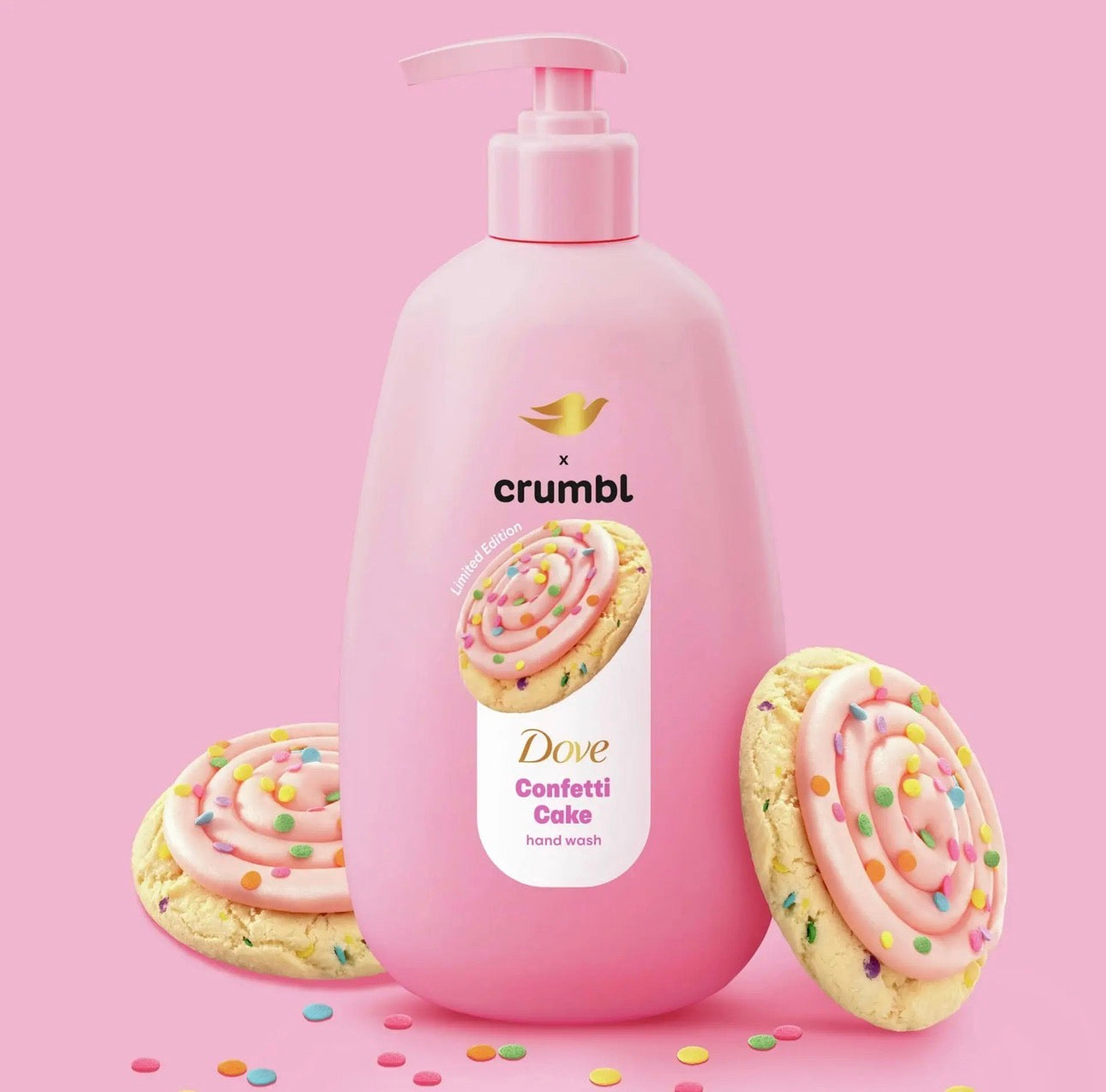 Jabón de Manos Dove x Crumbl Confetti Cake (12 Oz)
