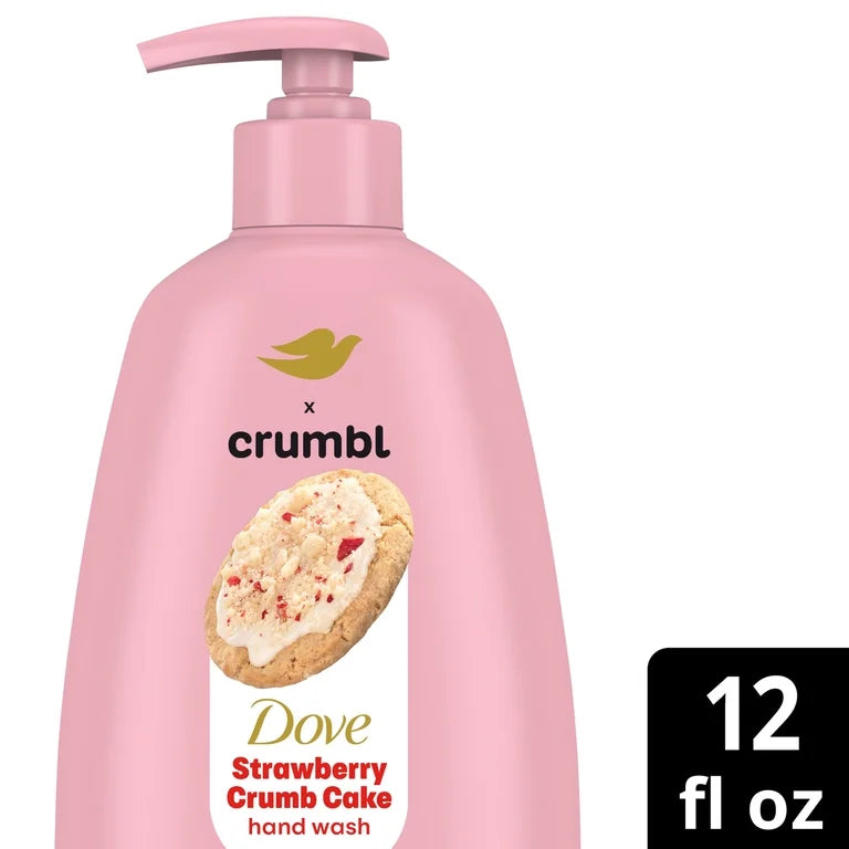 Jabón de Manos Dove x Crumbl Strawberry Crumb Cake (12 Oz)