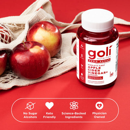 Vinagre de Sidra de Manzana GOLI sin azúcar (60 gomitas)