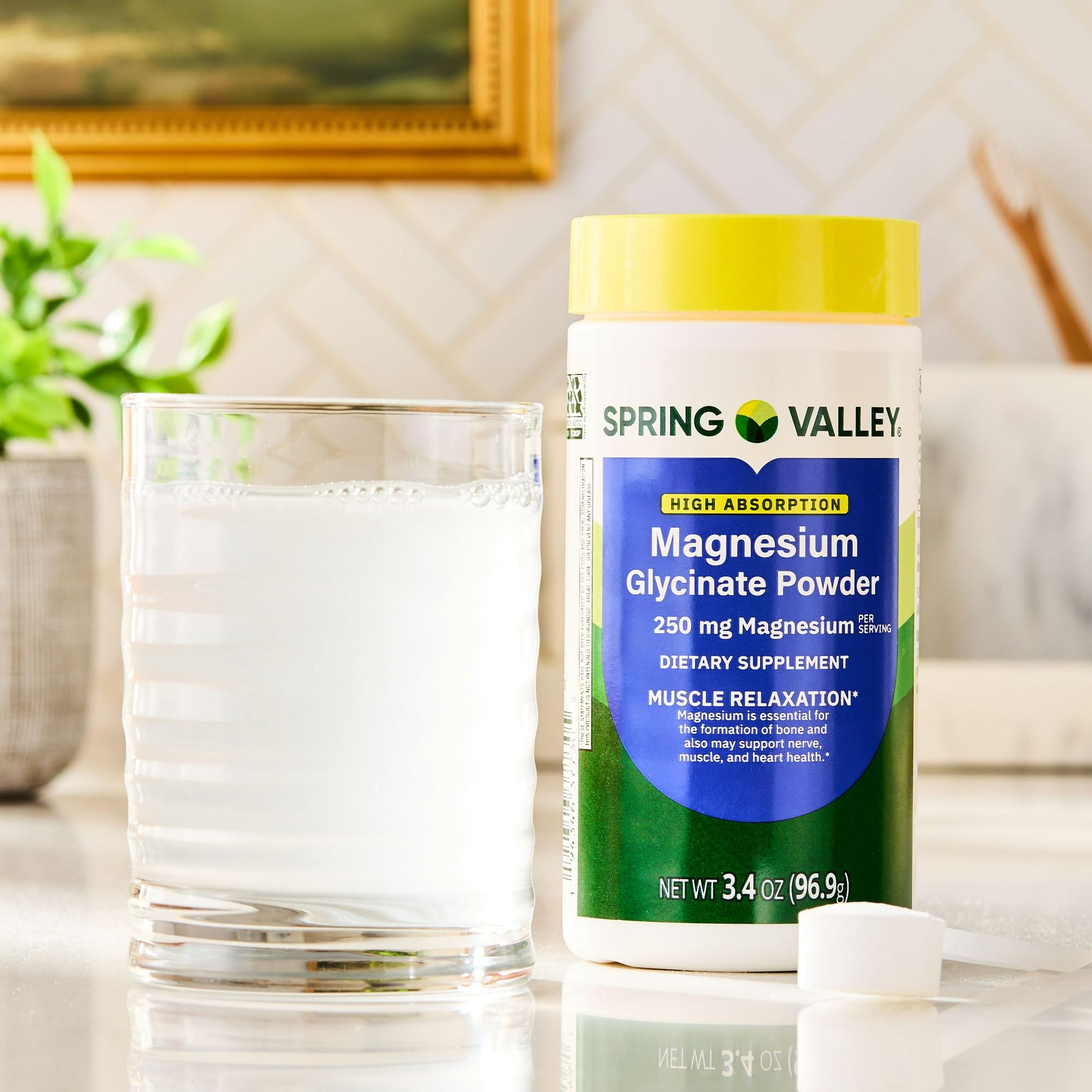 Glicinato de Magnesio en Polvo Spring Valley 250mg (30 servicios)