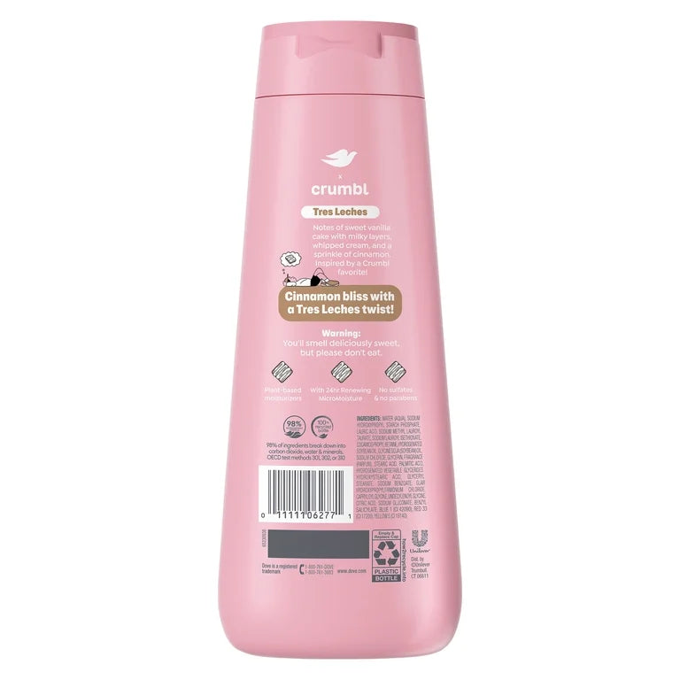 Jabón Corporal Dove x Crumbl Tres Leches (20 Oz)