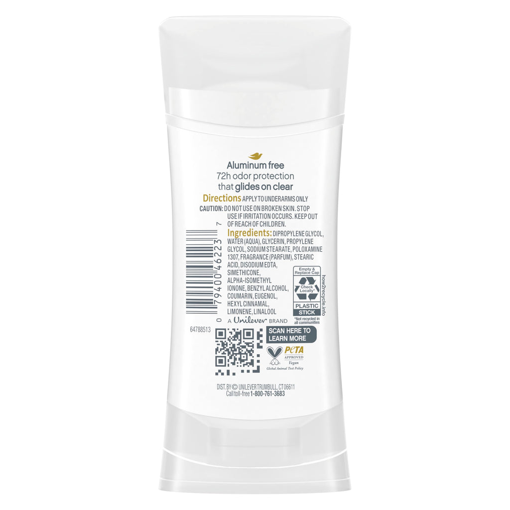 Desodorante Dove Coconut & Pink 0% aluminio (74g)