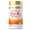 Vitamina D3 + K2 con Magnesio Carlyle (120 cápsulas)