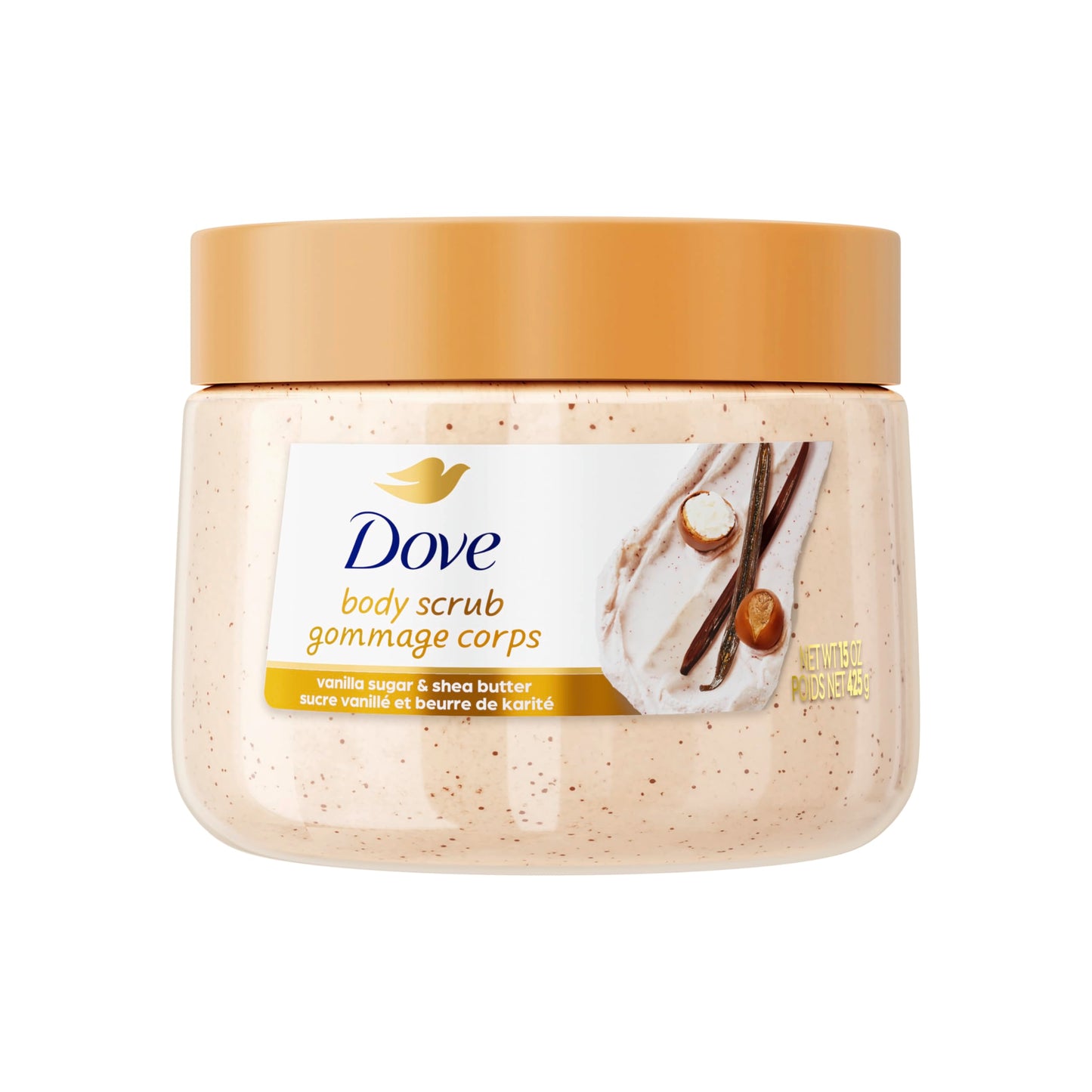 Exfoliante Corporal Dove Vainilla Sugar & Shea Butter (425g)