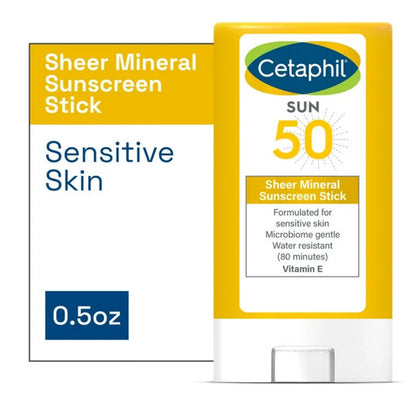 Protector Solar en Barra para rostro y cuerpo SPF 50 (14g) Cetaphil