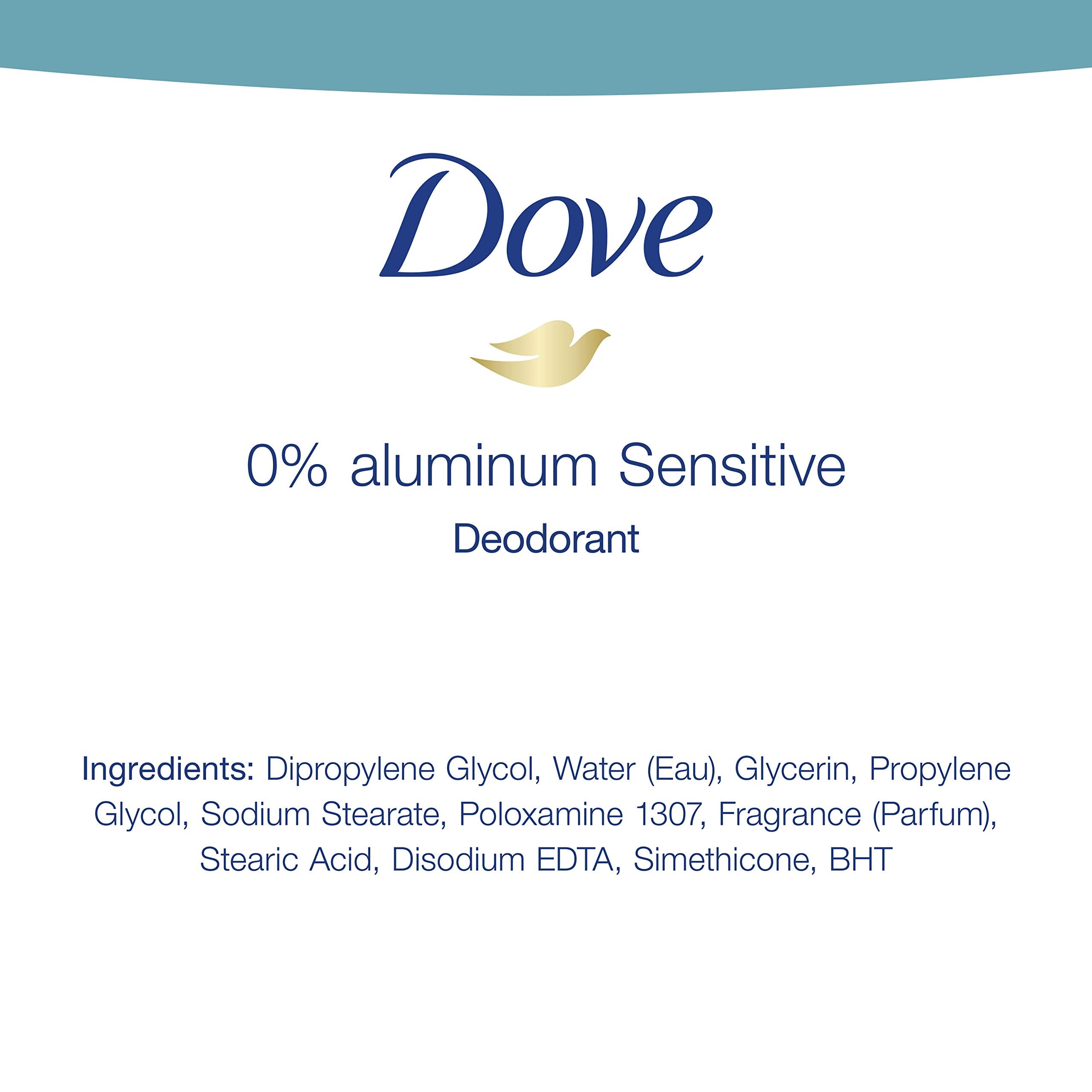 Desodorante Dove Sensitive 0% aluminio (74g)