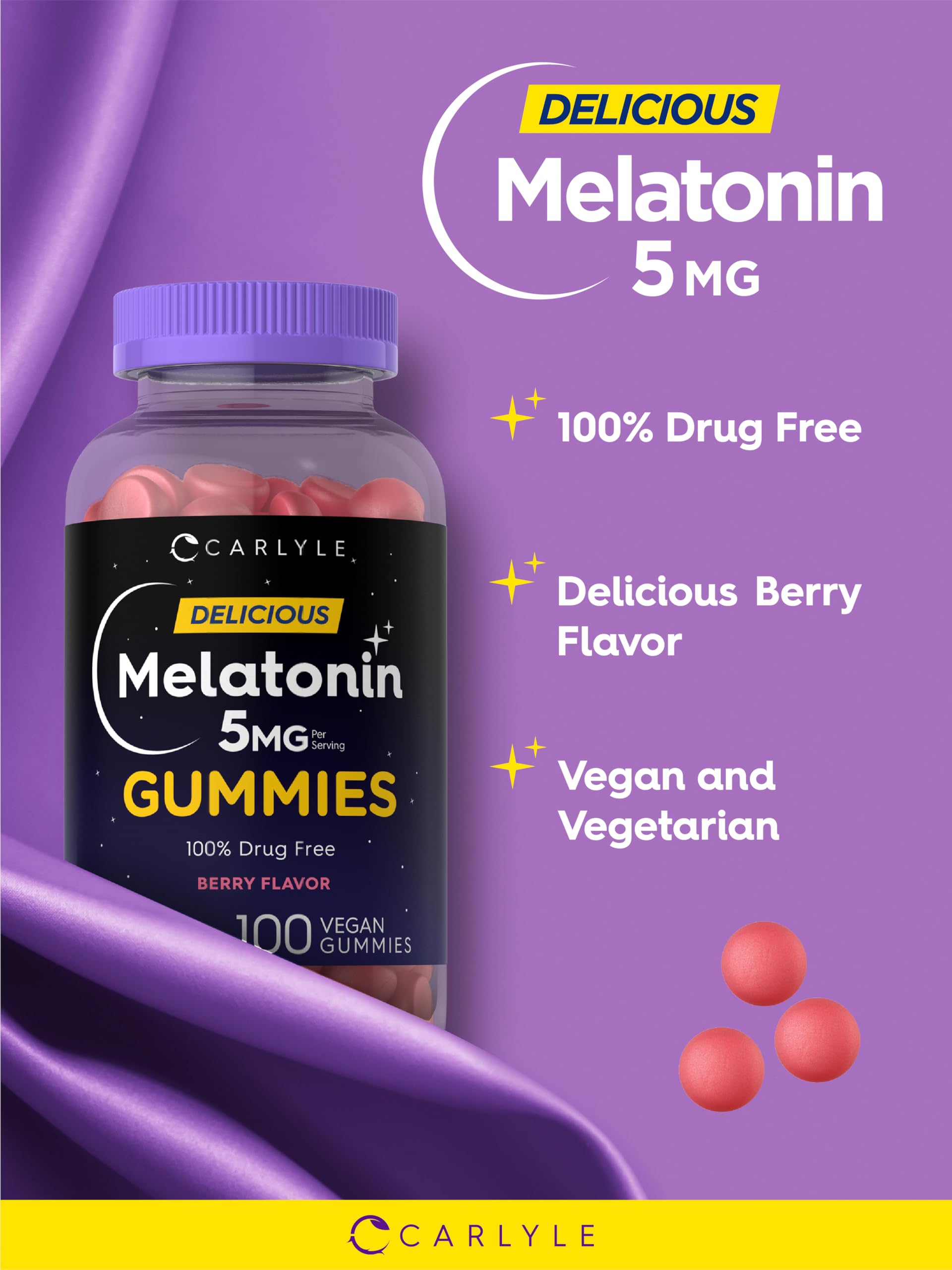 Melatonina Carlyle 5mg (100 gomitas)