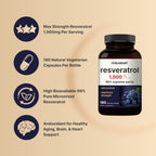 Resveratrol NatureBell 1.000mg (180 cápsulas)