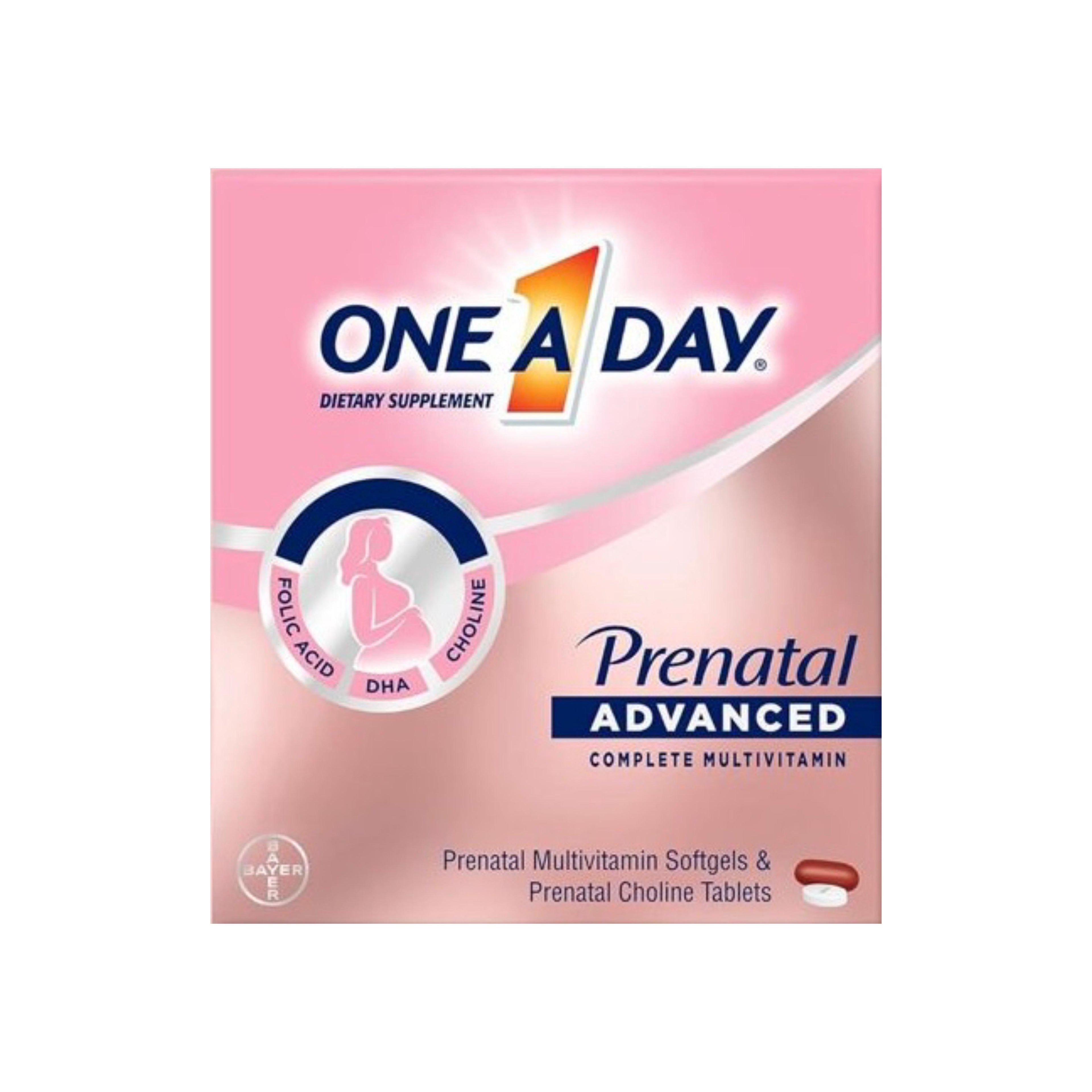 Multivitaminico Prenatal Advanced con Ácido Folico One A Day (90+90)