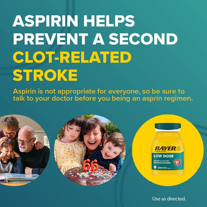 Aspirina BAYER 81mg (400 Tabletas)