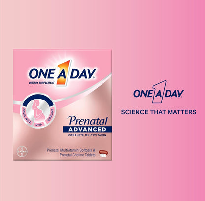 Multivitaminico Prenatal Advanced con Ácido Folico One A Day (90+90)