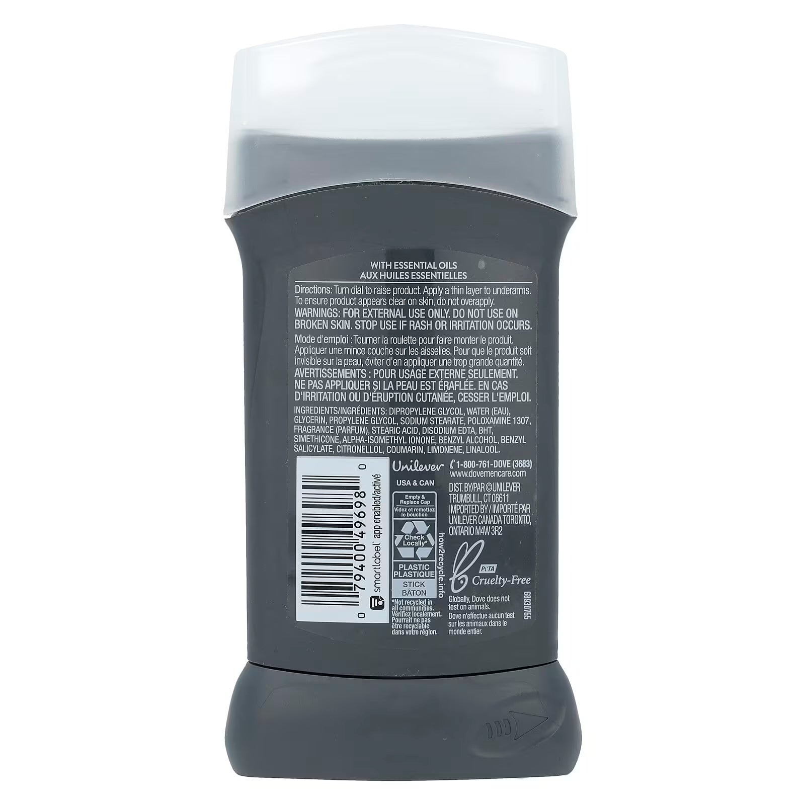 Desodorante Men + care Midnigth Clásico Dove (85g)