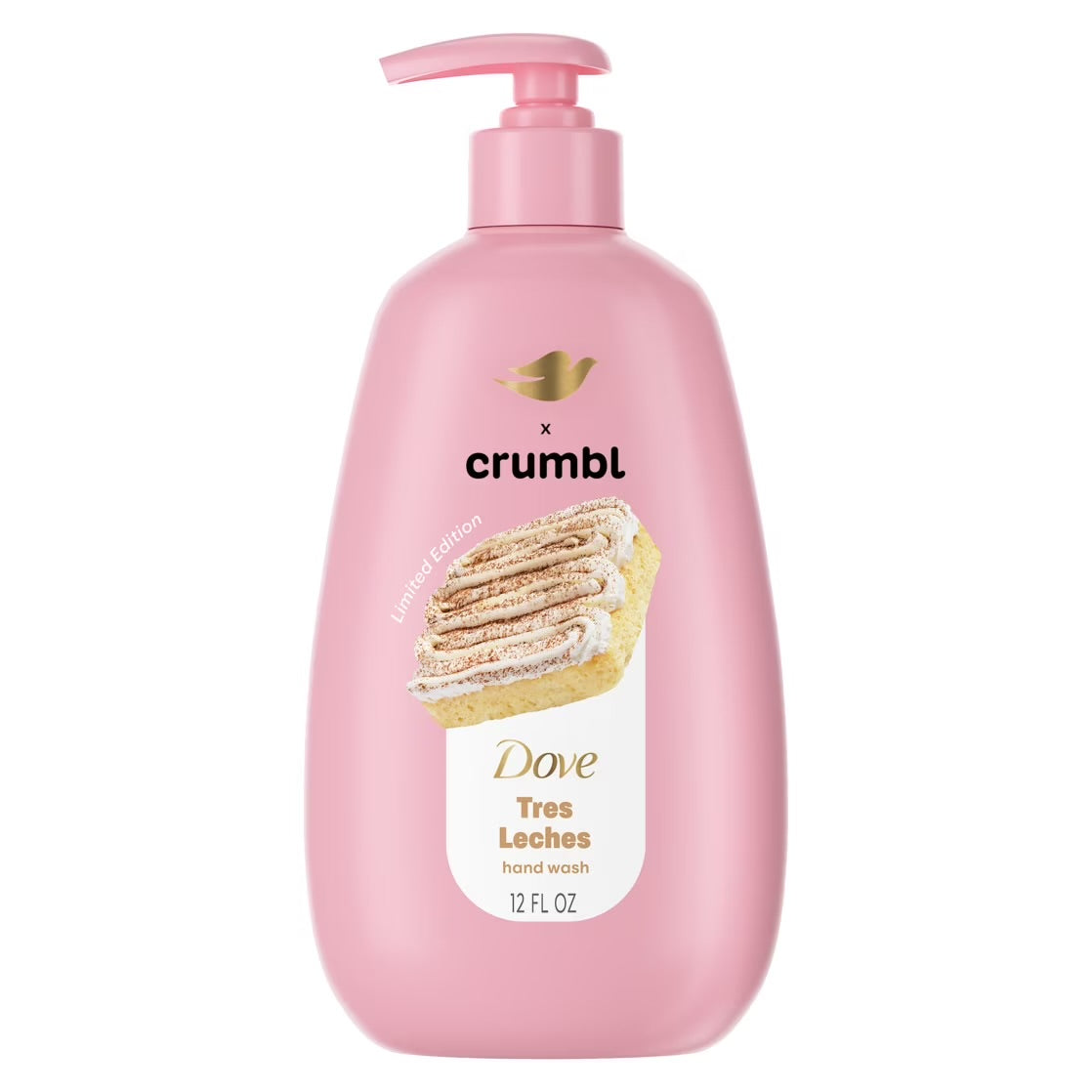 Jabón de Manos Dove x Crumbl Tres Leches (12 Oz)