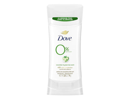 Desodorante Dove Cucumber & Green Tea 0% aluminio (74g)