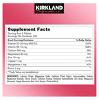 Calcio citrato, Magnesio y Zinc Kirkland (500 tabletas)