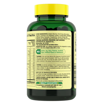 Multivitaminico Prenatal Mini Spring Valley (120 Mini cápsulas)