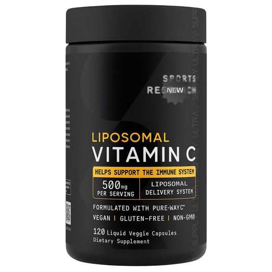 Vitamina C Liposomal Sports Research 500mg (120 cápsulas)