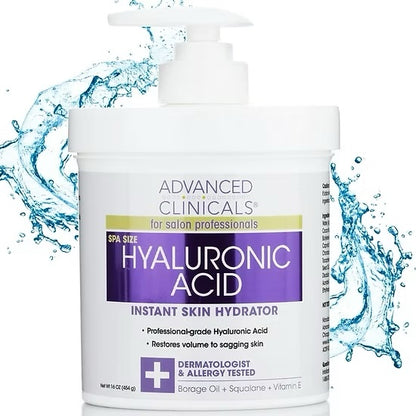 Crema Hidratante para Manos y Rostro con Ácido Hialuronico Advanced Clinicals