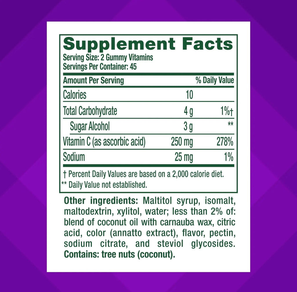 Vitamina C VitaFusion (90 gomitas)