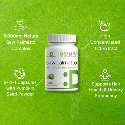 Saw Palmetto Deal Supplement 5000mg (300 cápsulas)