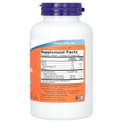Super Omega 3 NOW (120 softgels)