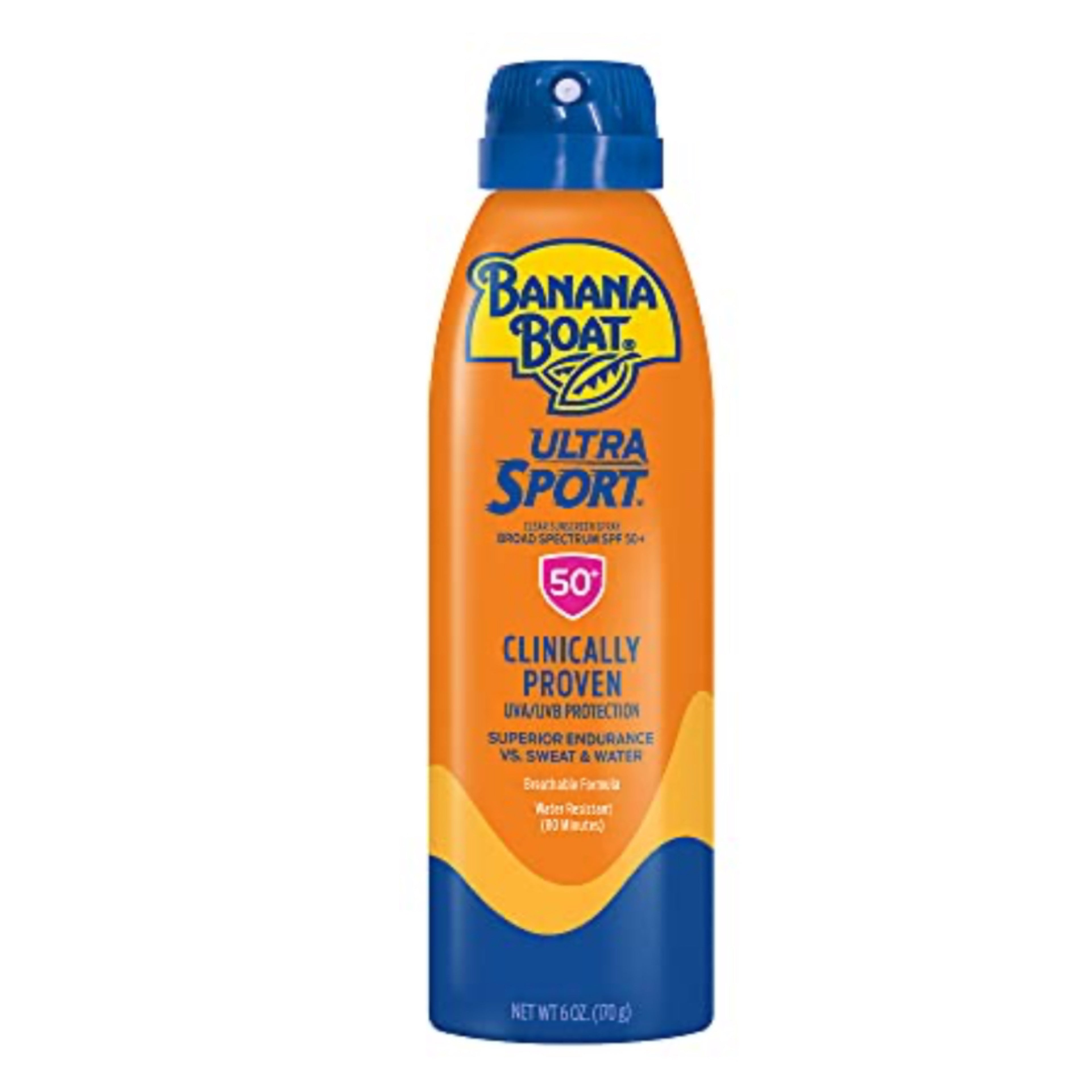 Protector Solar en Spray Ultra Sport SPF 50+(227g) Banana Boat