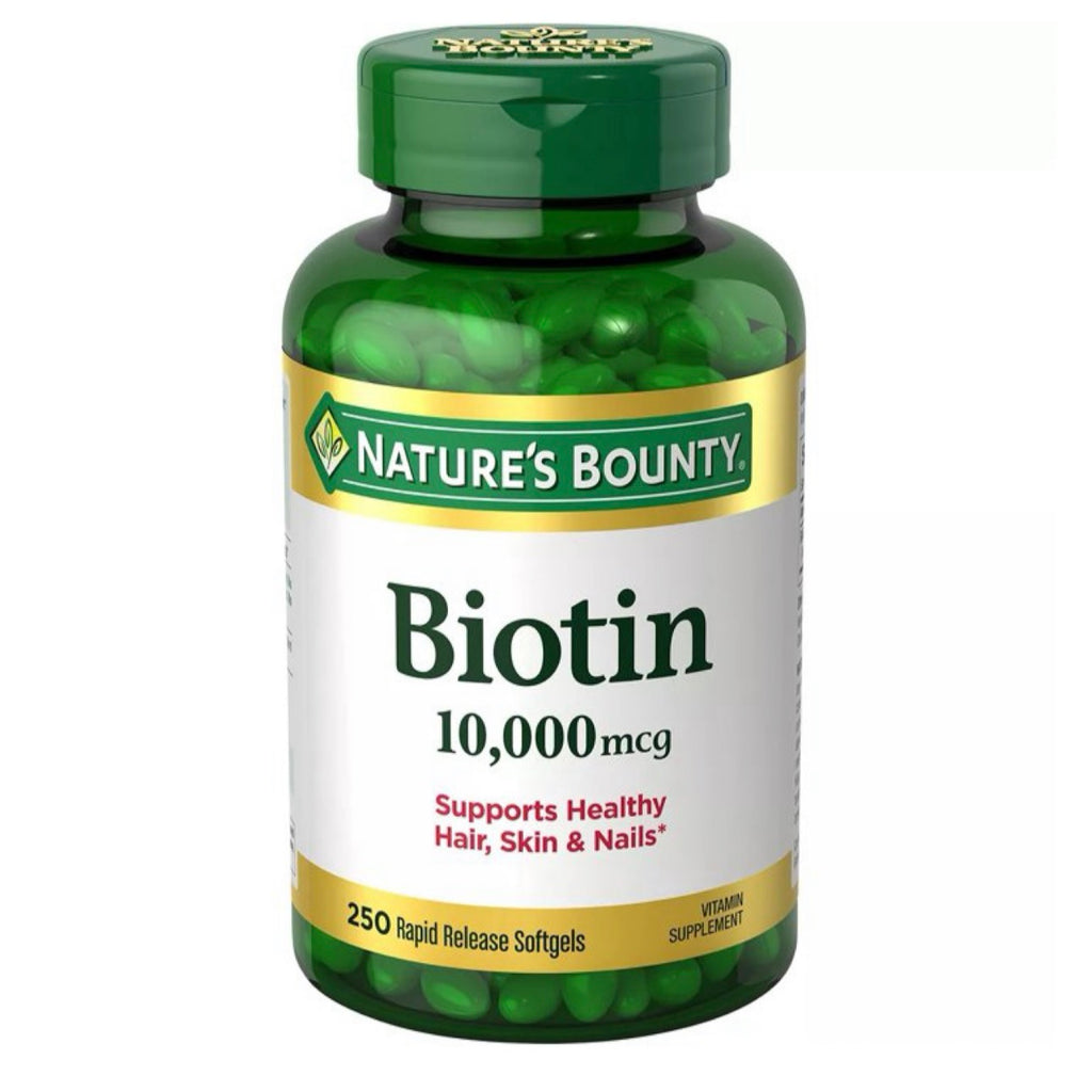 Biotina Nature's Bounty 10.000mcg (250 cápsulas)