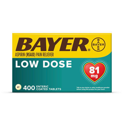 Aspirina BAYER 81mg (400 Tabletas)