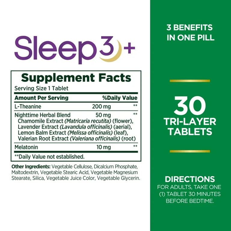 Sleep 3 Nature's Bounty (30 tabletas)