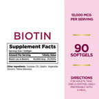 Biotina Nature's Bounty 10.000mcg (90 softgels)