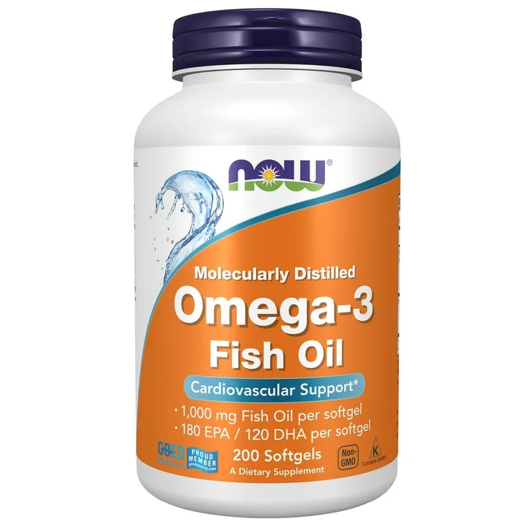 Omega-3 Fish Oil NOW (200 softgels)