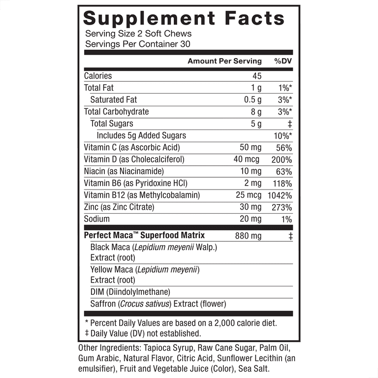 Maca Force Factor (60 soft chews)