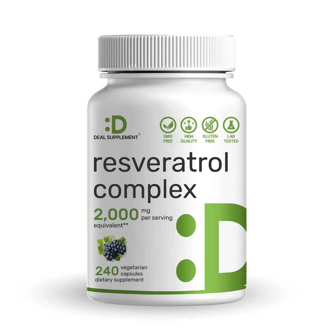Resveratrol Complex Deal Supplement 2.000mg (240 cápsulas)