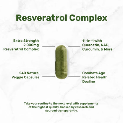 Resveratrol Complex Deal Supplement 2.000mg (240 cápsulas)