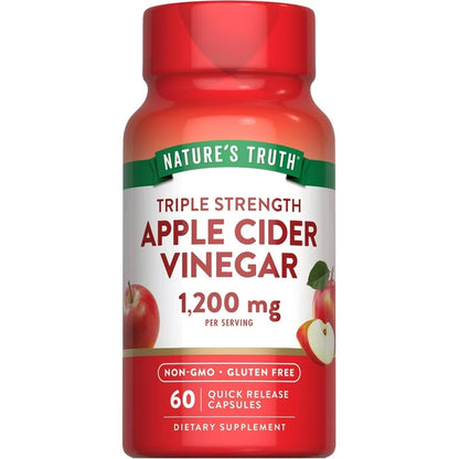 Vinagre de Sidra de Manzana Nature's Truth 1.200mg (60 cápsulas)