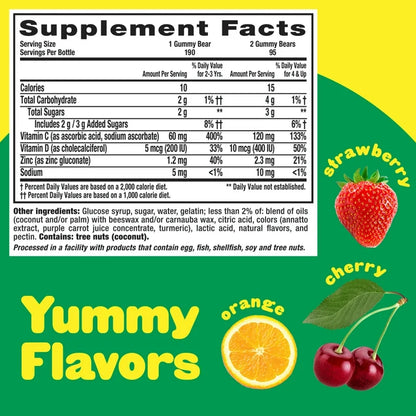 Immune C Multivitaminico Lil Critters (190 gomitas)