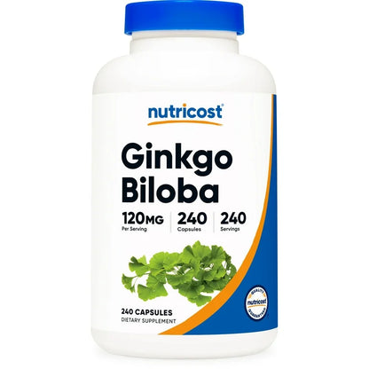 Ginkgo Biloba Nutricost 120mg (240 cápsulas)