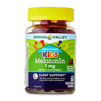 Melatonina Kids sin Azúcar Spring Valley (60 gomitas)